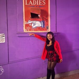 J. Crew Red and Black Plaid Mini Skirt